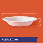 Hefty Everything Foam Bowls 9 Inch Diameter 28 Ounce Capacity 20 Count