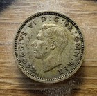 1941 3 Pence Great Britain - Actual Silver Coin Shown - Free Shipping Inf115