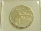 1967 Franklin Mint John Tyler  925 Sterling Silver Proof Coin - Medal
