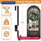 2 Pack 14  Wreath Hangers For Front Door  Wreath Hanger 40lb Load-bearing  Metal