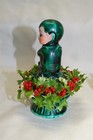 Lefton Japan Green Holly Pixie Decoration