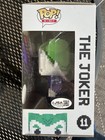 Troy Baker Autographed -the Joker Funko Pop Chase  Dc Super Heroes Gamestop Excl