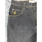 Rawwear Denim Shorts Youth Size 20 Black Baggy Y2k Skater Contrast Stitch
