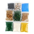  9 Bags Total 300gram Scenery Basing Material Kit   stone snow grass moss 