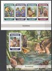 Hm1309 2018 Mozambique Scouting Boy Scouts Insects Fishes  9619-2 bl1364 Mnh