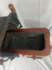 Antique Carriage For Dolls Baby  Decor Stroller Wood  Metal  wicker Brown black 