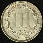 1871 Three Cent Nickel - Free Shipping Usa