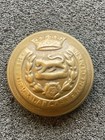 Vintage York   Lancaster Regiment Military Button 25mm Pitt   Co London Tm2046