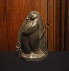 Antique Two Part Art Deco Chocolate Mold Of A Sweet Penguin By Letang Paris