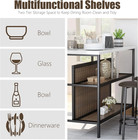 Counter Height Wooden Kitchen Island With Seating Choices