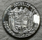 1971 Panama - Medio 1 2 Balboa - Vasco Nunez Balboa- Proof Silver San Fran Mint