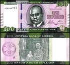 Liberia 100 Dollars  2021  P-41a 1  Unc X 10 Pcs