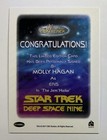 Star Trek Women Of 50th Anniversary Molly Hagan As Eris  Autograph Card Auto