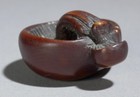 A 19th Century Ganbun Mebun Style Japanese Netsuke By Gyokuzan