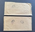 Hong Kong 1950 Reg Cover To Us  301   2 Linked Reg 852 853  2 Rates 4 3  6 3 