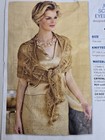 Patternworks Juliette Shawl Kit Charles Black Silk mohair   Crystal Sequin Yarn 