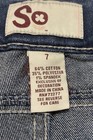 So Women s Juniors Size 7 Jean Shortie Shorts Mid Rise Stretch Blue Denim Eu