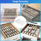 Spice Drawer Organizer  Spice Rack Drawer For Kitchen 4 Tier Clear Acrylic    Expa