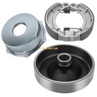 Rear Brake Drum Hub Cover W shoes Kit For Yamaha Grizzly 350 Yfm350 2007-2014