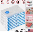10pcs Jumbo Vacuum Storage Bags Bedding Clothes Travel Space Saver W  Hand Pump