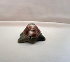 Vintage Fabian Homer Zuni Fetish Serpentine Shell Turtle With Zuni Face