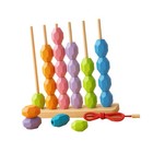 Wooden Lacing Beads Toys Sequencing   Stacking Block Toy For 1 2 3 Year Old