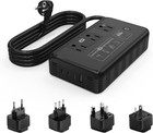 2000w Power Converter Adapter Combo  220v To 110v Voltage Converter  black 