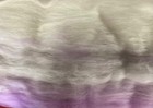 Carded Wool Batt  Multicolor Roving  Ready For Spinning  Felting  Lilac Mist