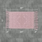 French Connection Nellore Bathroom Rugs Woven And Beaded Durable Bath Rugs