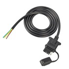 Vehicle-side 4-pin Flat Trailer Wiring Harness 5 Feet Heavy Duty 4 Pin Female