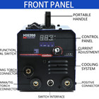 200a Igbt 3 In 1 Mig Welder Flux Core Mig lift Tig mma Welding Machine 110v