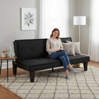 62 99  Futon Sofa Bed  Faux Suede Twin Sleeper 5-position Backrest 300lbs