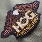      Large Harley Davidson Owners Group Patch Eagle Gold   Hog H o g  Motorcycle