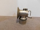 Vintage Justrite Carbide Miners Lamp Nickel Plate