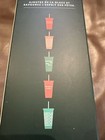 Starbucks 2019 Holiday Winter Reusable Cold Cups 5 Pack W  Straws New Christmas