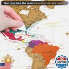 Innovativemap Premium Scratch Off World Map Poster - Deluxe Scratch Off Map O