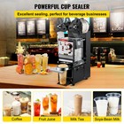 Vevor Semi-automatic Cup Sealing Machine Cup Sealer Black 300-500 Cups hour