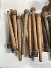 Wood Spools Bobbins Wooden Industrial 3 -8 75  Vintage Quills Mix Lot-30 