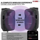 5core Party Speaker 2pc Bluetooth 400w Rechargeable Outdoor Pa Dj System W 4 Mic