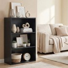 3 Shelf Bookcase  32 Inch Tall Floor Standing Open Bookshelf For Home Office And