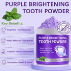 Teeth Whitening Powder - Purple Brightening Powder - Removes Stains  No Sensitiv
