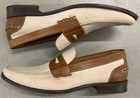 Size 10 - Gh Bass Weejuns Two-tone Penny Loafers Shoes Brown Leather Preppy Mens