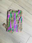 Indian Tiger Printed 100  Cotton Robe Long Kimono Sleepwear Night Kimono Dress