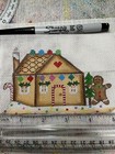 Handpainted Needlepoint Canvas Gingerbread Christmas Light House Ornament 18ct