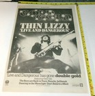 Thin Lizzy Vintage Album Ad Advert 1978 Live And Dangerous Phil Lynott Rock