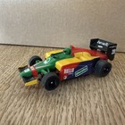 Tomy Aurora Afx Magna Slot Car  20 Riello Benetton Yellow Green Red Tested Runs