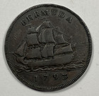 1793 Bermuda Copper Penny  Nice Fine 