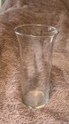 Clear Glass Flower Vase     Tall Flared Cylinder Design