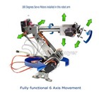 6dof Metal Mechanical Robotic Arm Frame Kit For Robot Smart Car For Scm
