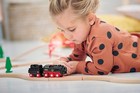 Brio World Battery-operated Steaming Train - 3-piece Motorized Train Engine For 